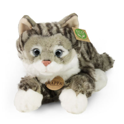 Peluche gatto soriano grigio 40 cm eco-friend