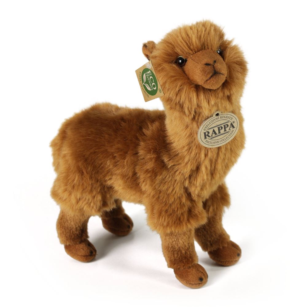 Peluche alpaca marrone 23 cm ecologico