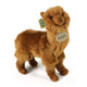 Peluche alpaca marrone 23 cm ecologico