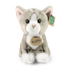 Peluche gato gris 18 cm ecológico