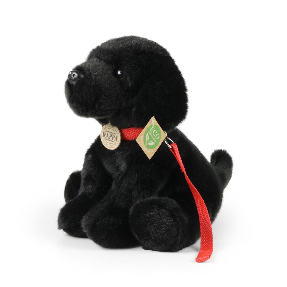 Pluche zwarte labrador 28 cm eco-vriende