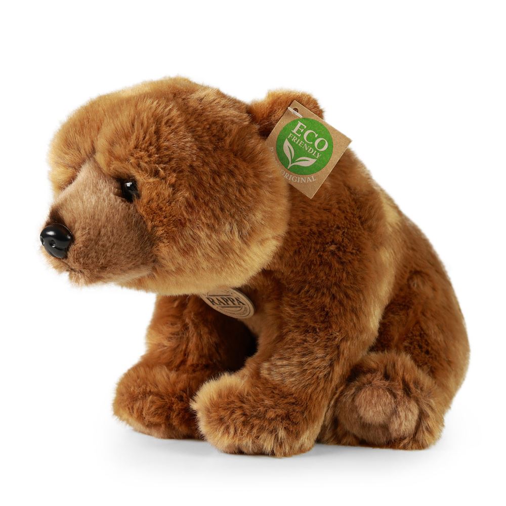 Peluche orso grizzly 30 cm ecologico