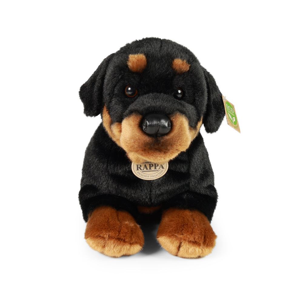 Pluche rottweiler hond 39 cm eco-vriende