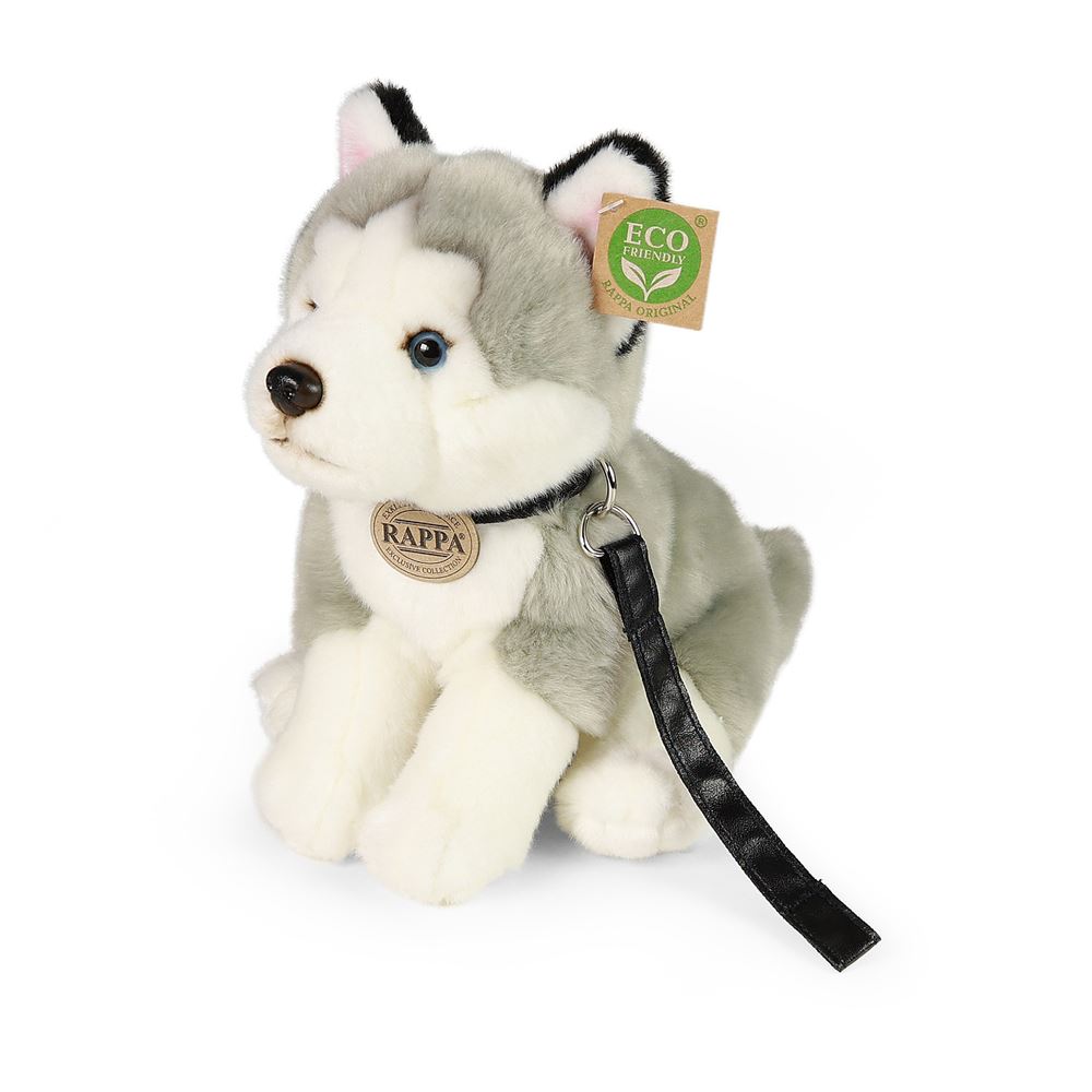 Peluche cane husky 28 cm ecologico