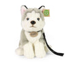 Pluche husky hond 28 cm eco-vriendelijk