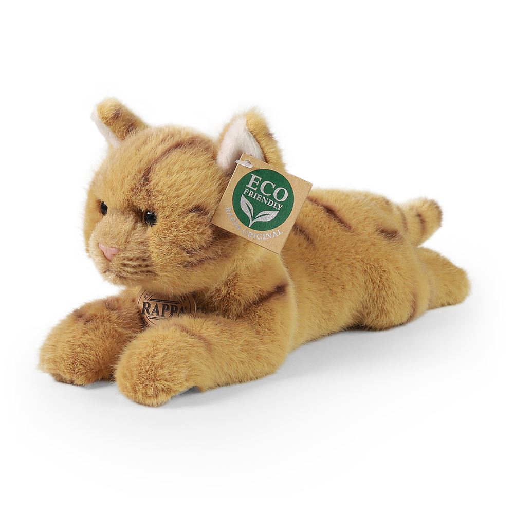 Peluche gatto marrone 20 cm ecologico