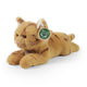 Peluche gatto marrone 20 cm ecologico