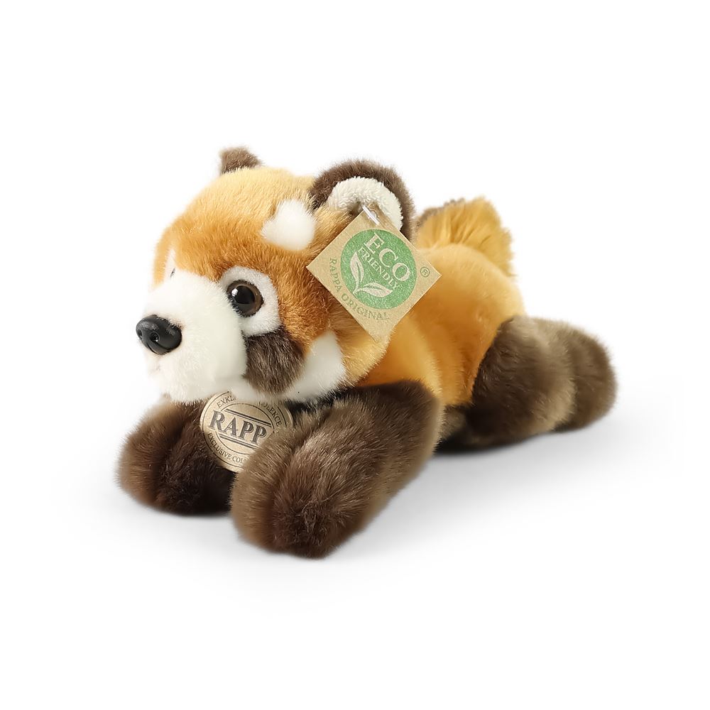 Panda rosso in peluche sdraiato 20 cm eco-friendly