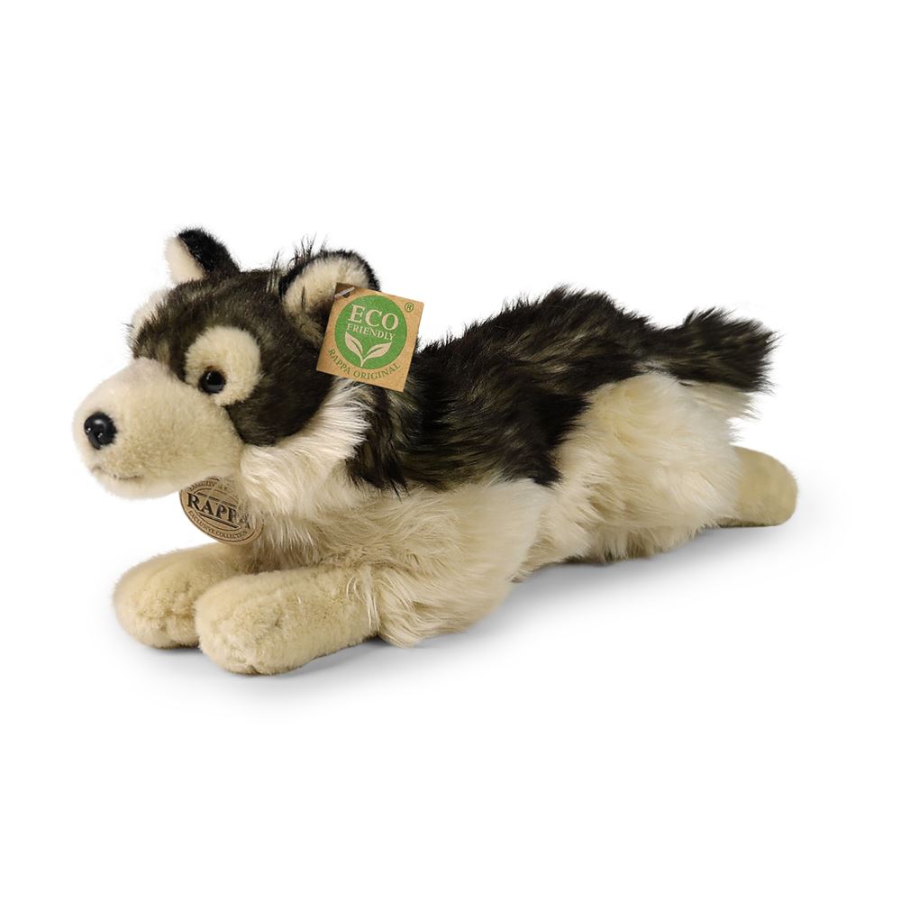 Lupo peluche 32 cm ecologico