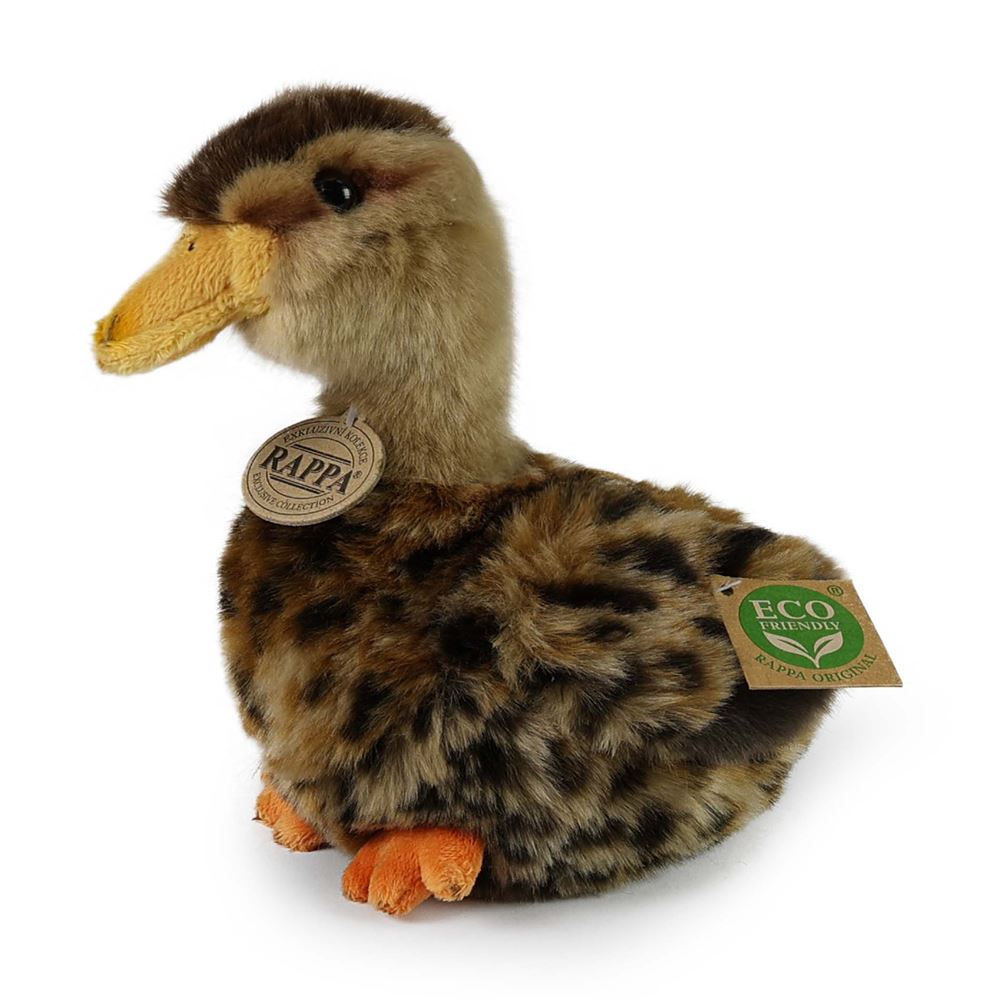 Anatra di peluche 19 cm ecologica