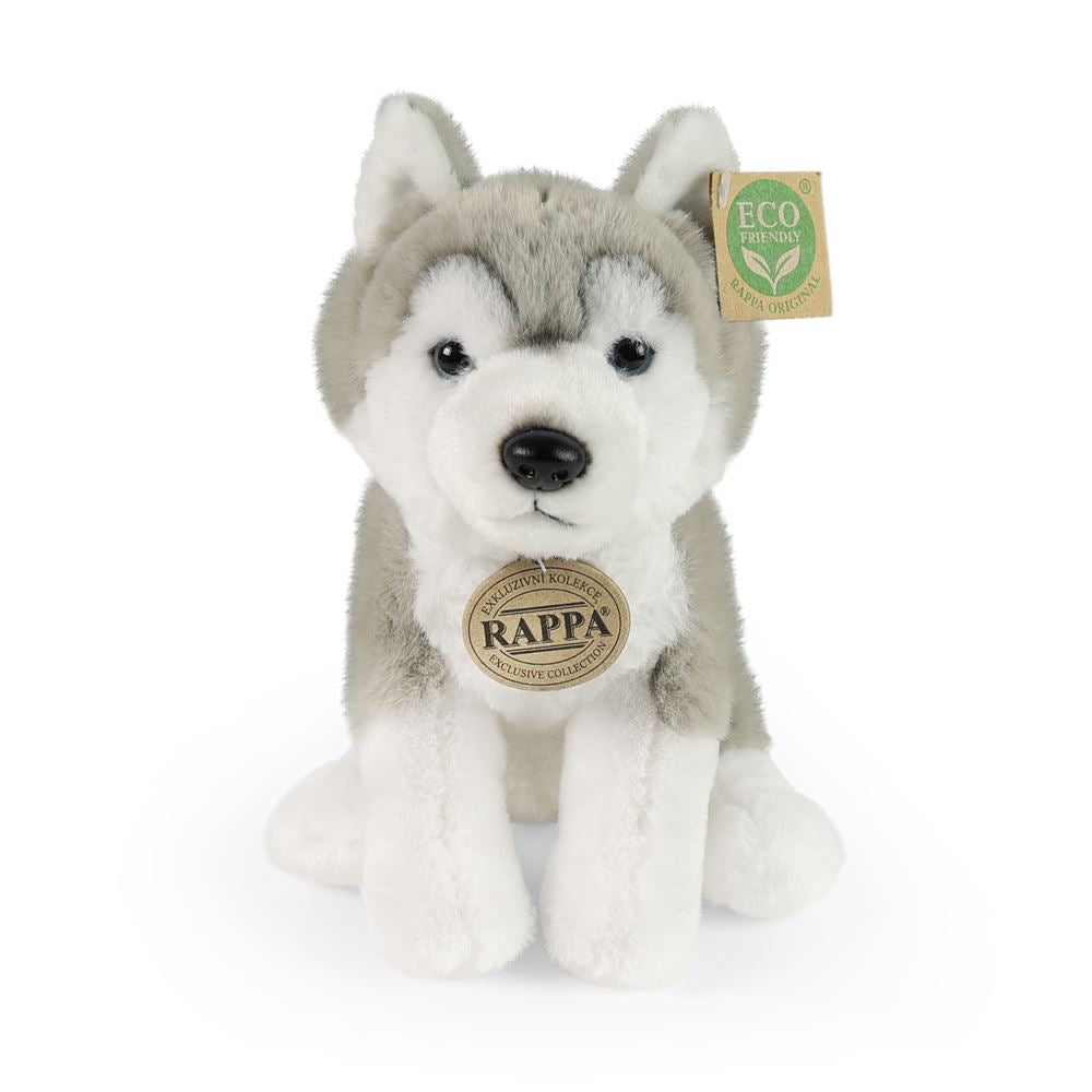 Peluche husky 23 cm eco-friendly morbido