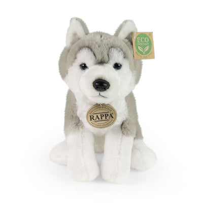 Peluche husky 23 cm eco-friendly morbido