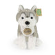Peluche husky 23 cm eco-friendly morbido