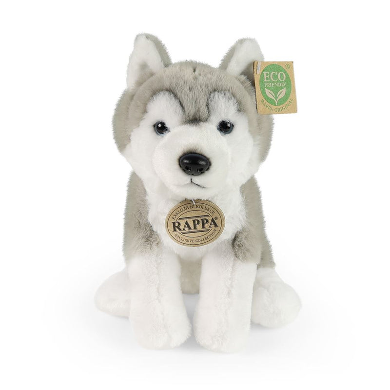 Peluche husky 23 cm eco-friendly morbido