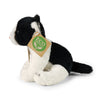 Peluche gato blanco y negro 14 cm ecológico