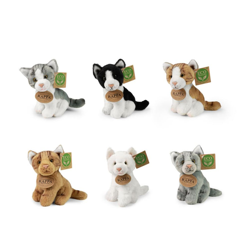 Peluches gatos surtidos 14 cm ecológicos