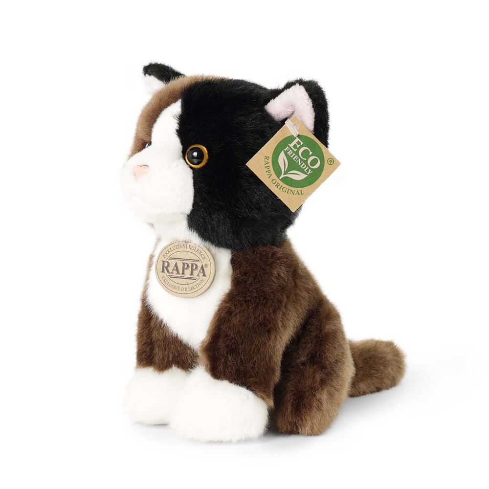 Peluche gatto tricolore 18 cm eco-friend
