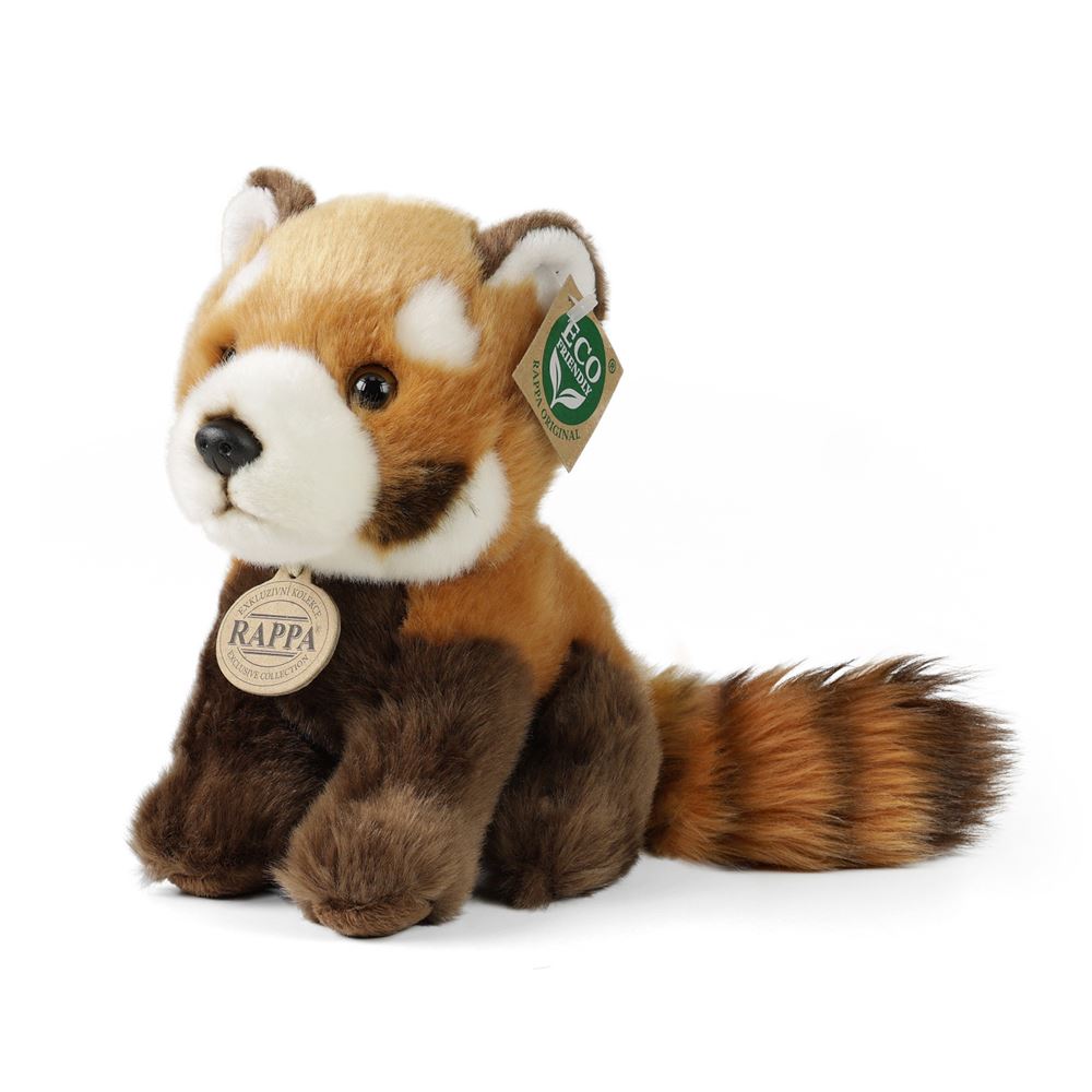 Peluche panda rosso 18 cm ecologico