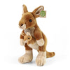Canguro di peluche con cucciolo 27 cm eco-compatibile