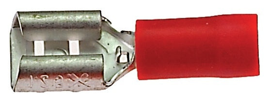 Conector del zapato de cable Hembra Halm -aislada 6.3 x 0.8 Rojo (100 piezas)