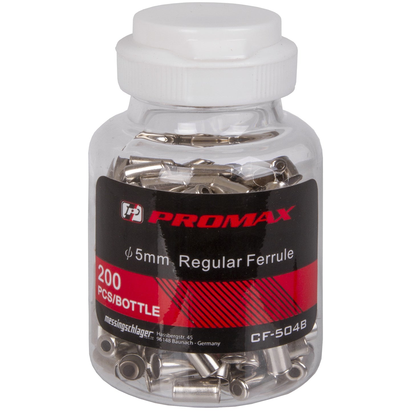 Promax Cable Hat Metal Ø5 mm para cable de freno (200 piezas)