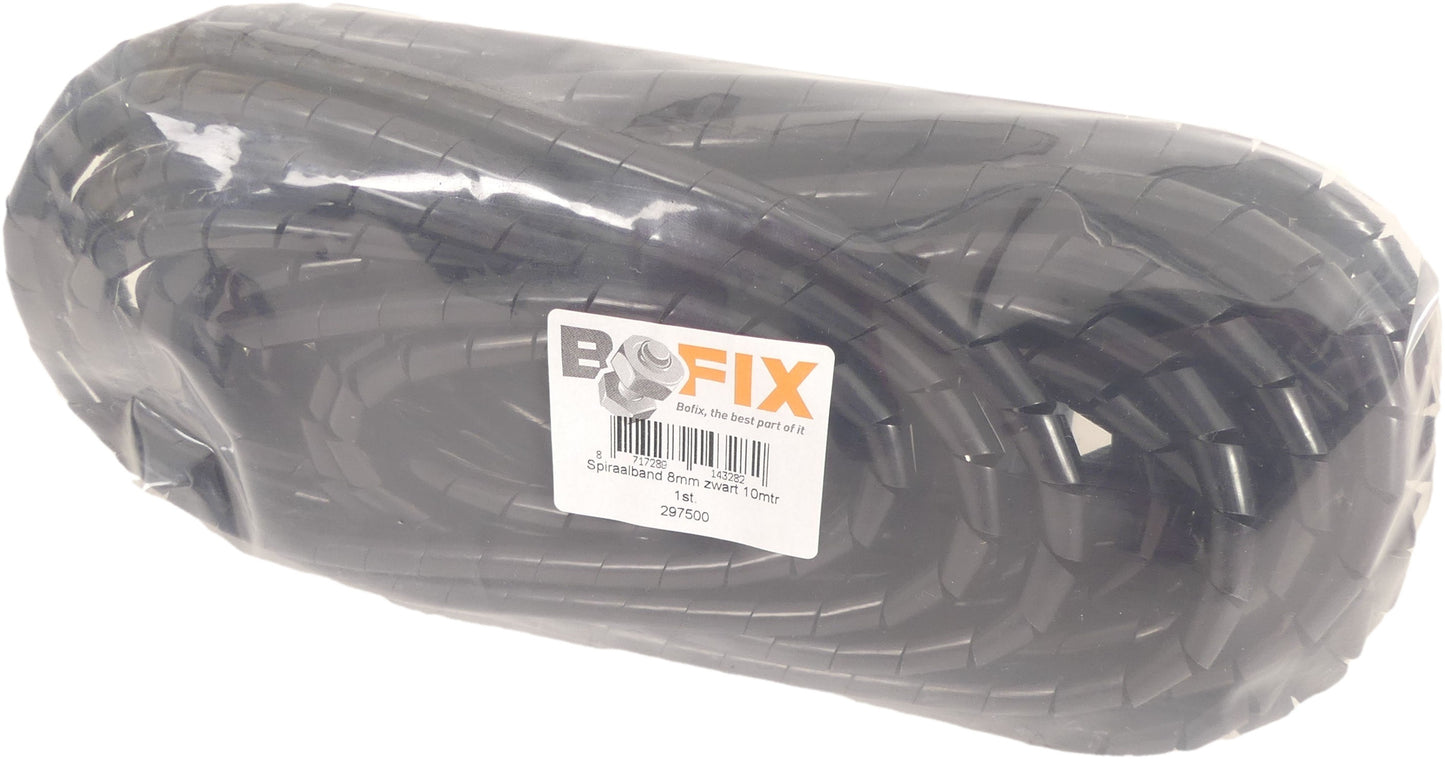 BOFIX Cavo Framebeschermer Spiral 8mm 10 metro nero