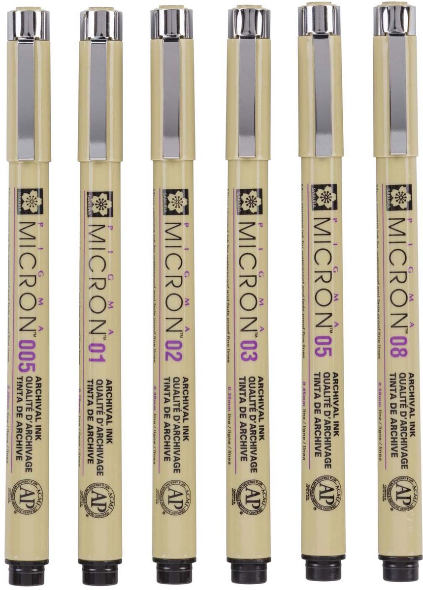Sakura Sakura Pigma Micron 6 Fineliner Black