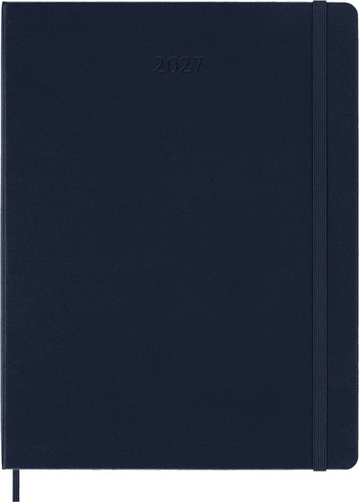 Moleskine 12 maanden agenda - 2027 - wekelijks - xl - harde kaft - saffier blauw