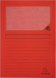 Exacompta l-map per sempre | per ft a4 | confezione da 25 pezzi | rosso