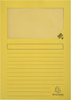 Carpetas insertables Exacompta con ventana - amarillo a4 25 piezas