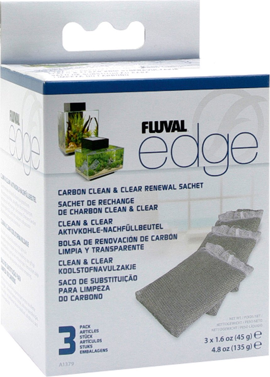 Cartuccia carbone Fluval edge 3 pezzi