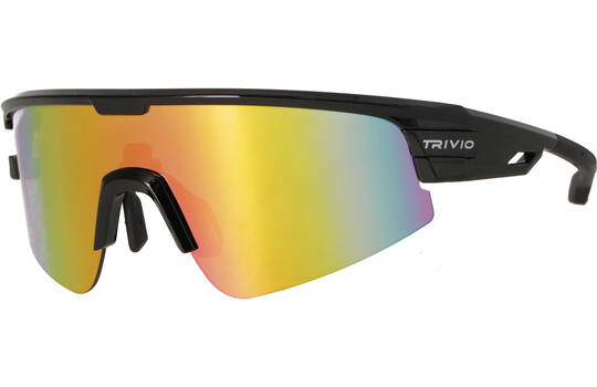 Trivio - occhiali da ciclismo octo black revo pink + adattatore per lenti da vista