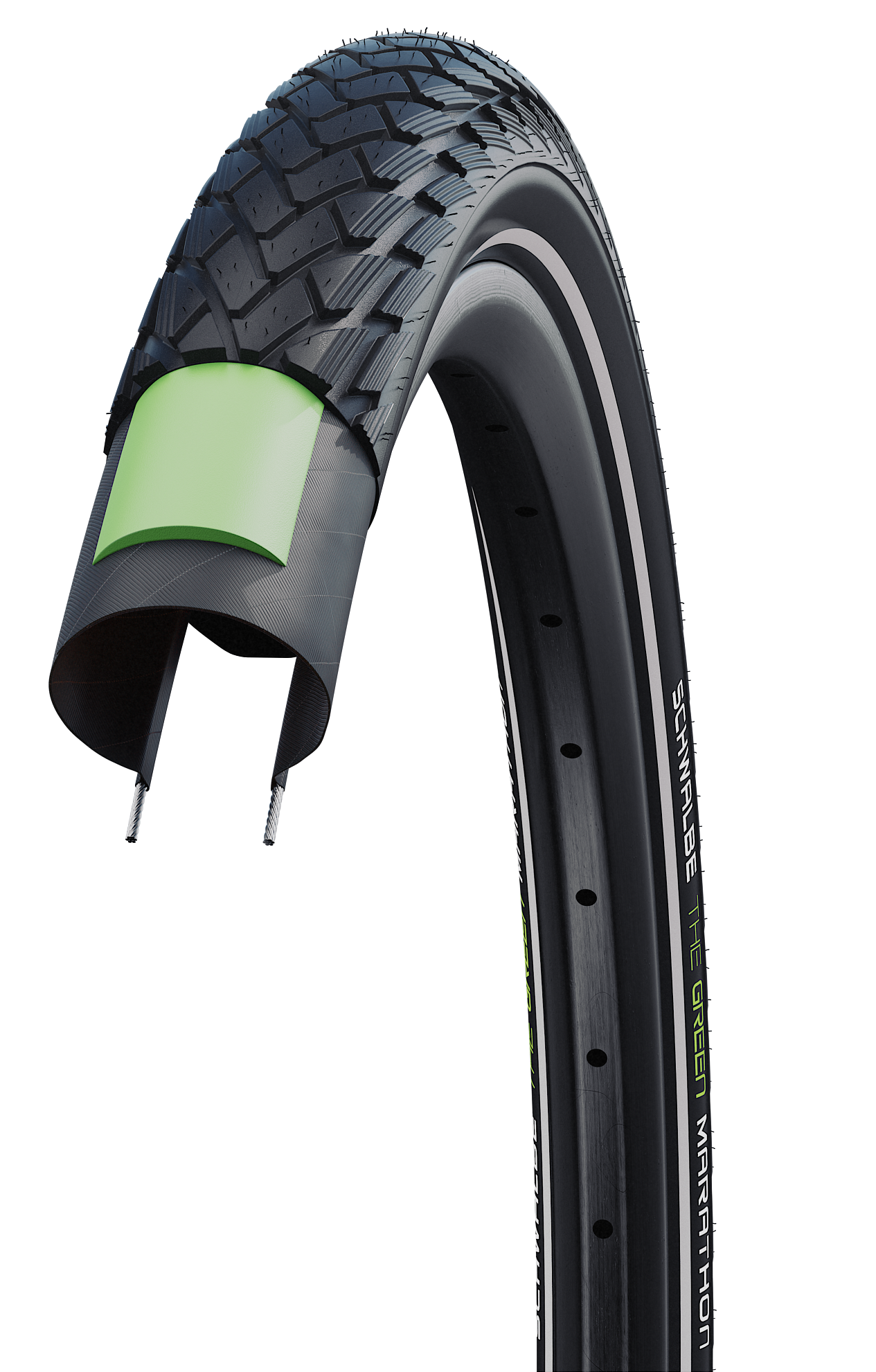 Schwalbe Buitenband Marathon Perf G-Guard 16 x 1.75 zw refl