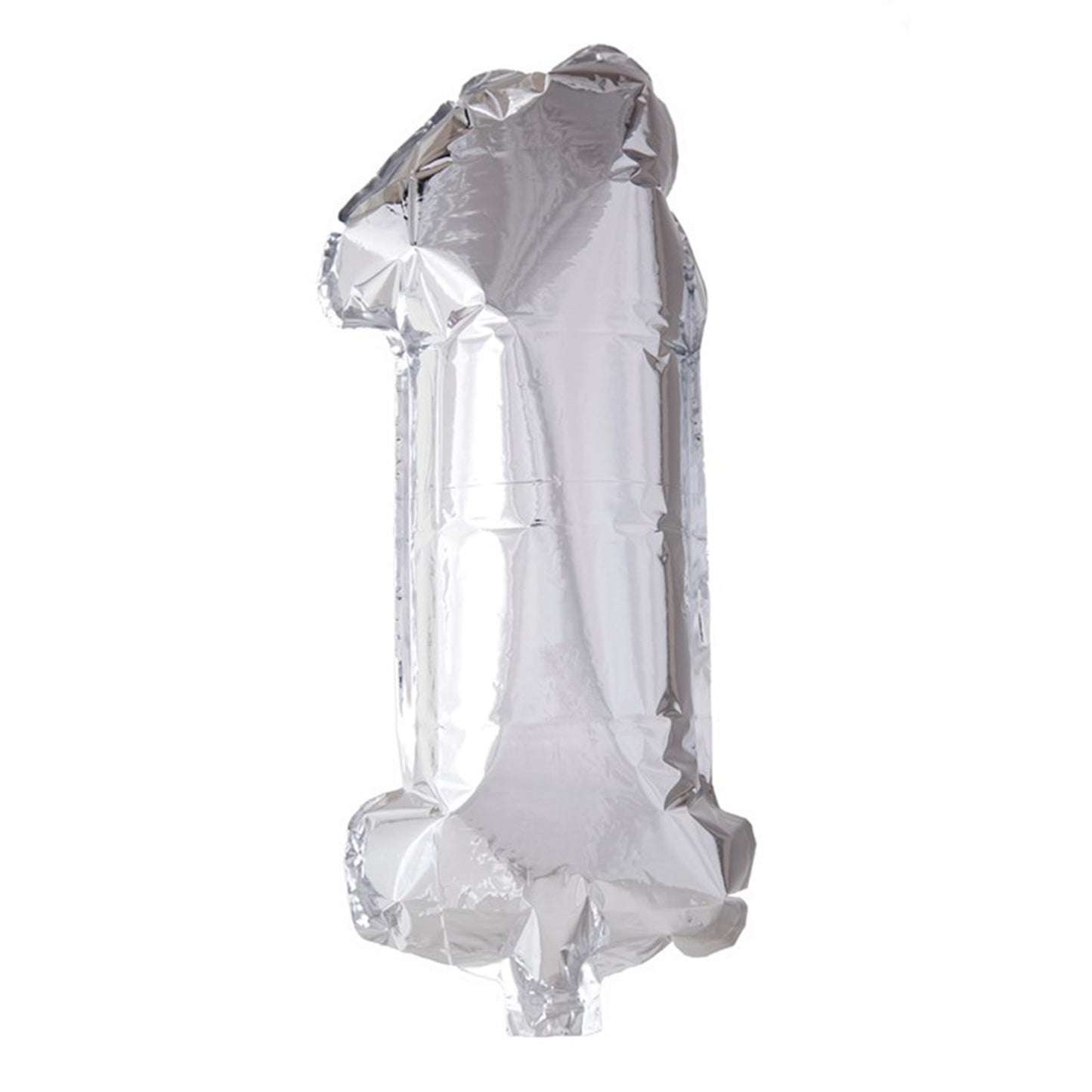 Palloncino foil Globos numero '1' argento 40cm
