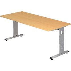 Scrivania Bach hammerer fox 19 6 180x80cm in truciolare di faggio rivestito melaminico