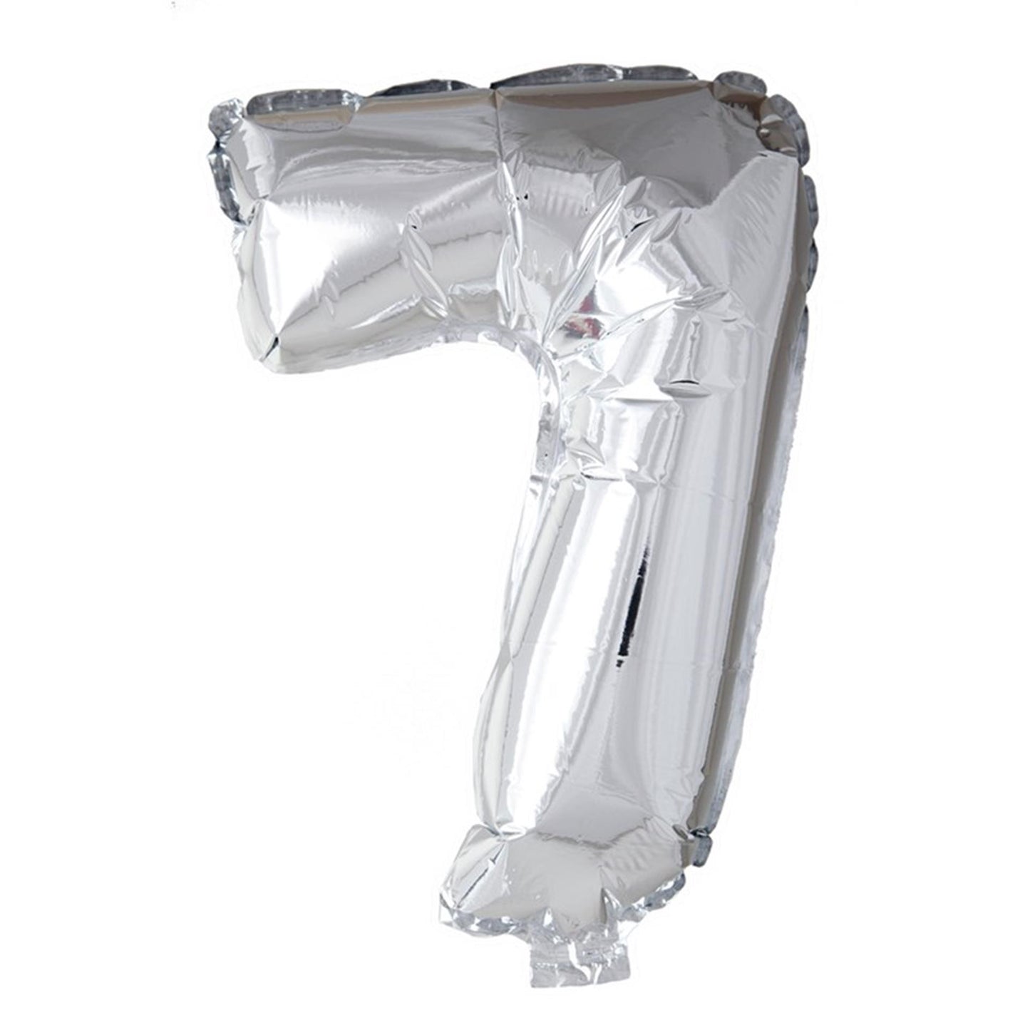 Palloncino foil Globos numero '7' argento 40cm