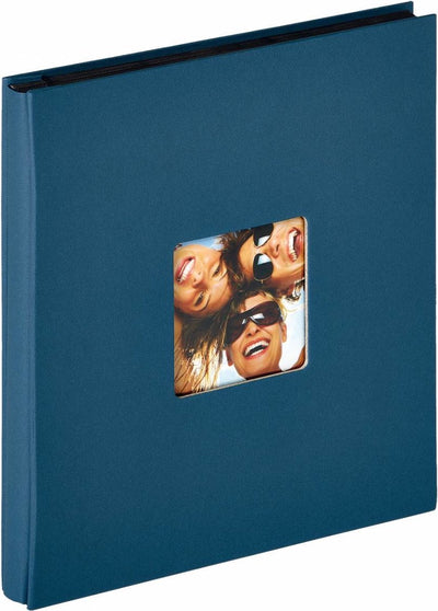 Walther ea-110-l fun - álbum de stock - tamaño 31 x 33 cm - 400 fotos 10 x 15 cm - azul