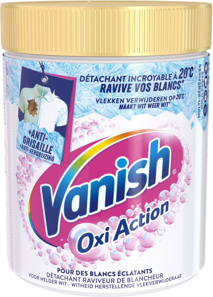 Vanish oxi action whitening booster poeder - vlekverwijderaar voor witte was - 940 g