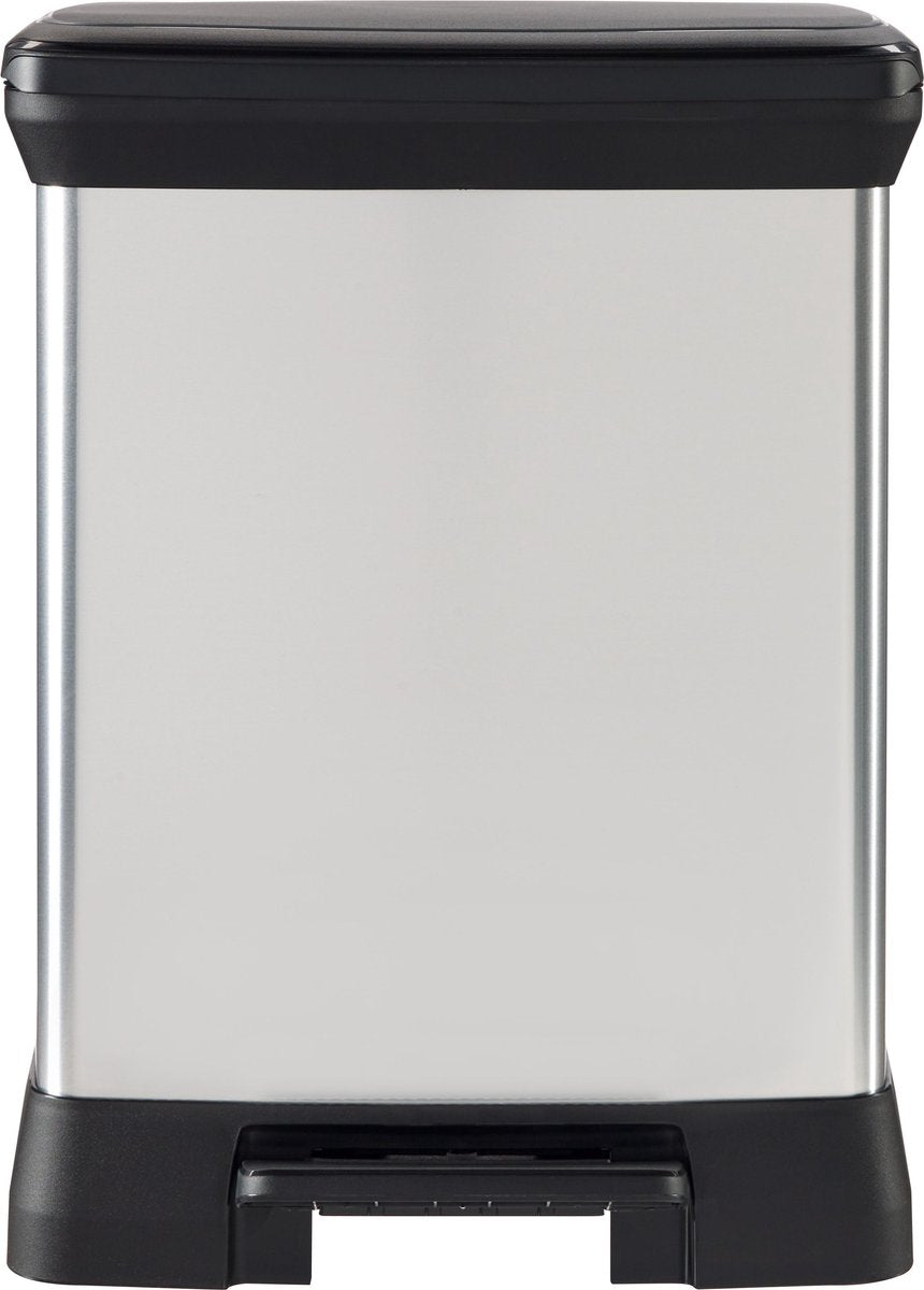 Pattumiera a pedale Curver deco 30 l argento 240642