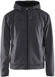 Blåkläder 3363-2526 hoodie met rits medium grijs zwart - maat 4xl
