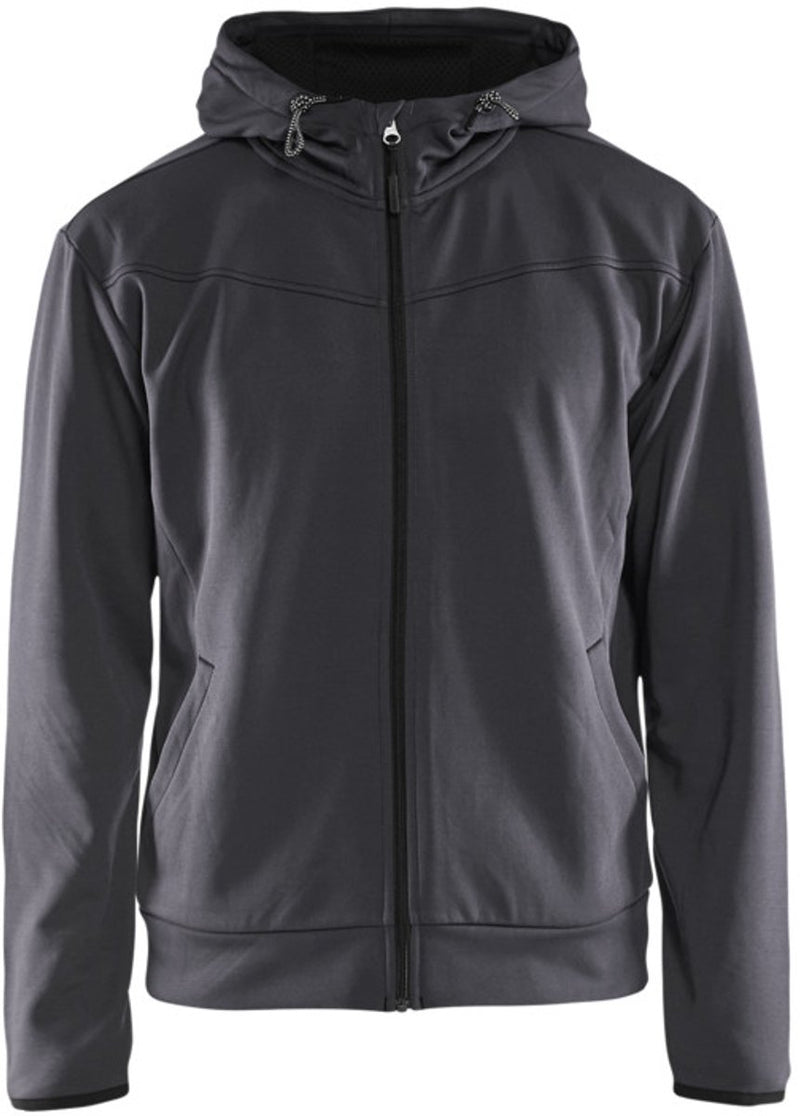 Blåkläder 3363-2526 hoodie met rits medium grijs zwart - maat 4xl