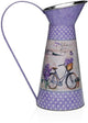 Versa vaas lila metaal fiets 16 x 28 x 22 cm