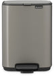 Brabantia bo pedaalemmer - 4 liter - badkamer - platinum