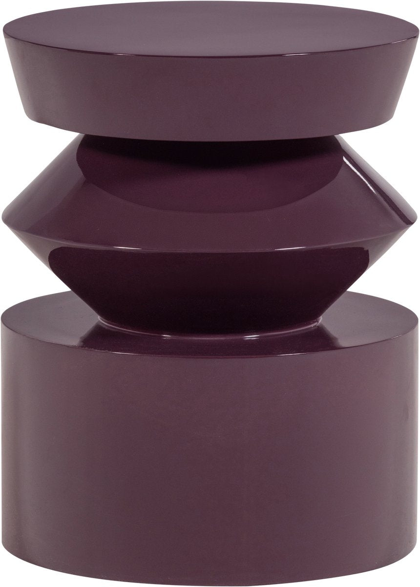 Tavolino Woood Auren - legno - marrone viola lucido