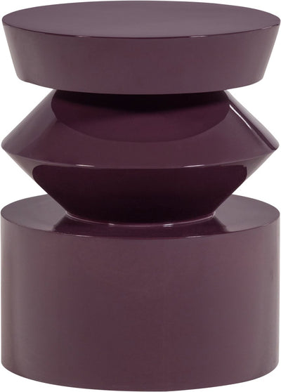 Tavolino Woood Auren - legno - marrone viola lucido