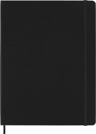 Moleskine 12 maanden agenda - 2027 - professional wekelijks - verticaal xl - harde kaft - zwart
