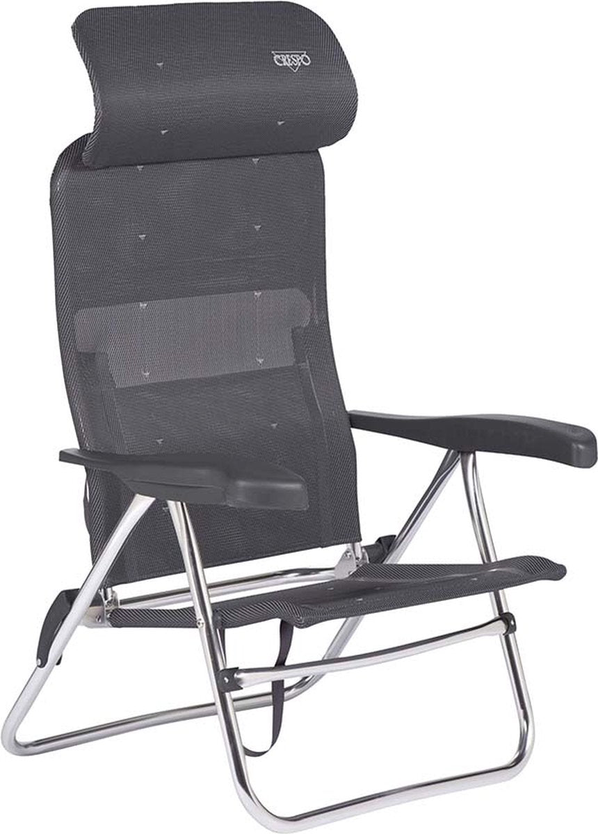 Crespo - strandstoel - al 205 - compact - donker grijs