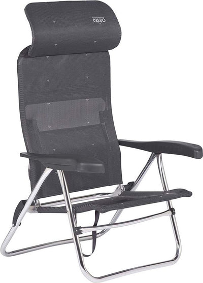 Crespo - strandstoel - al 205 - compact - donker grijs