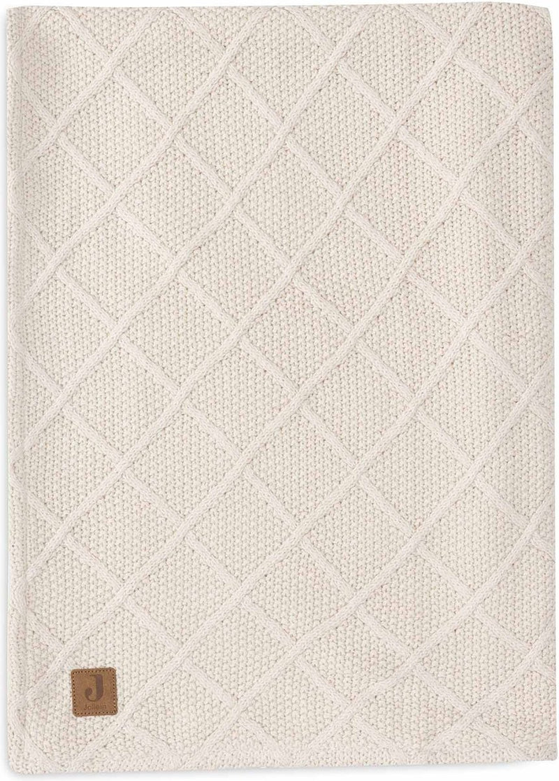 Jollein - coperta per lettino 100x150 cm - coperta per bebè - pile di orsetto di farina d'avena a quadri