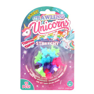 Unicorn strisciante Walkers per finestre appiccicose 12 pezzi